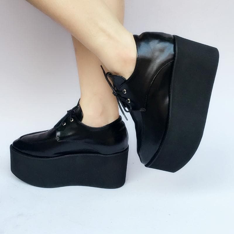 PU SP168274 Shoes Made Cool Custom Red/Black Platform