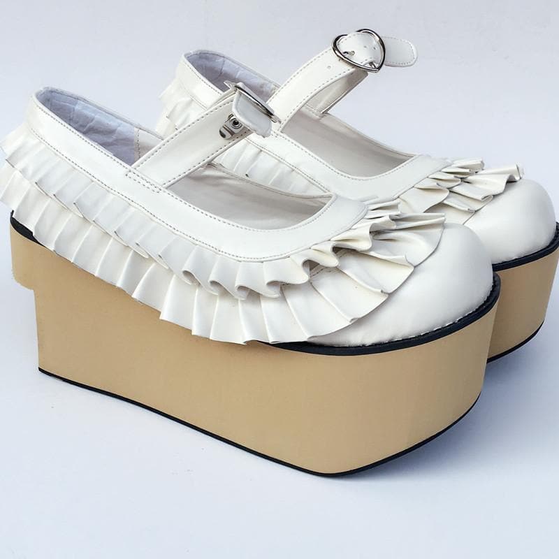 Horse Made Wooden Edges SP168050 Falbala Custom Shoes