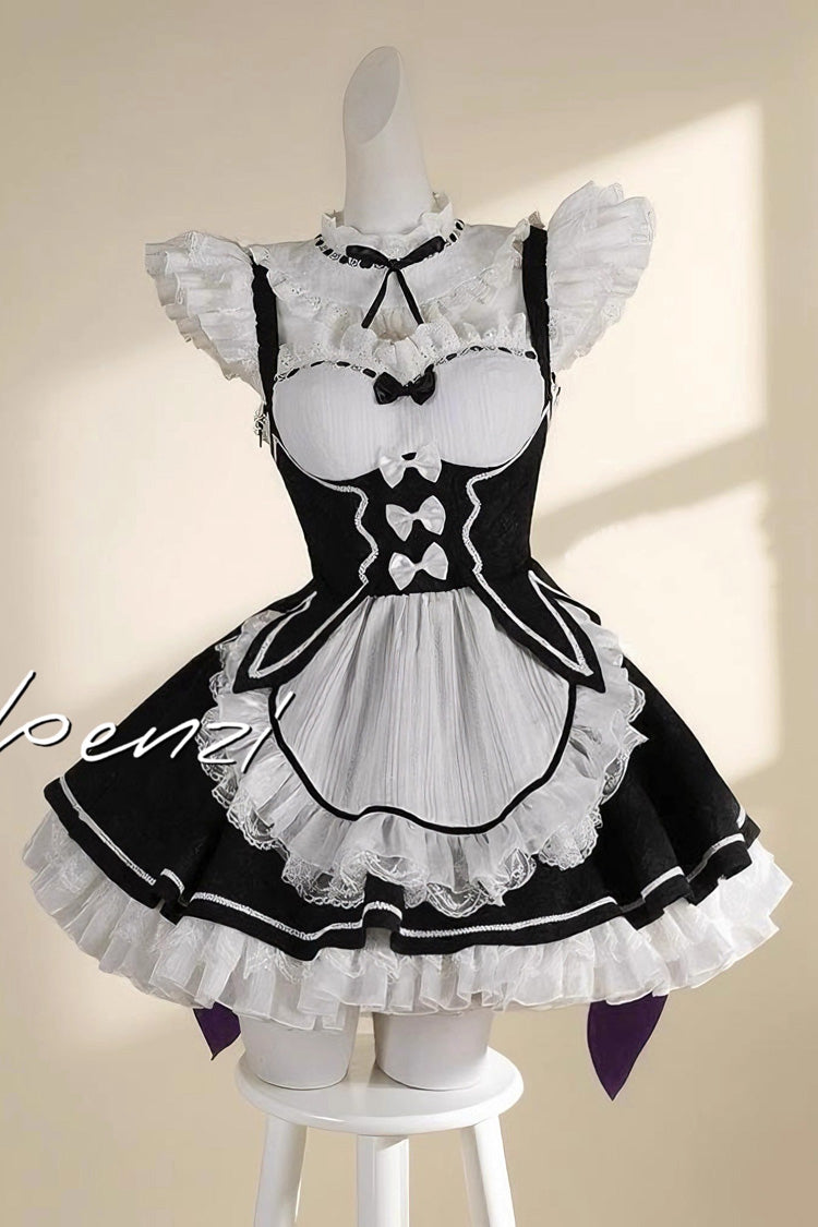 Ram Rem Sweet Japanese Lolita JSK Dress Set with Bowknot
