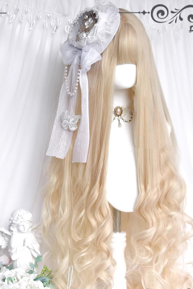 Beige Hanayome Big Curly Lolita Wig