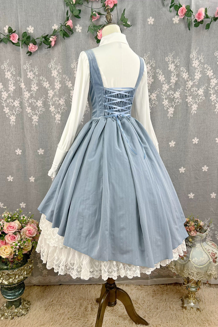 Printed Embroidered Bustier Jsk Dress - Dreamlike Realm