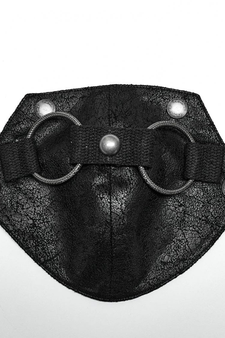 Steampunk Men's Tee with Detachable Shoulder Pads and Cutouts