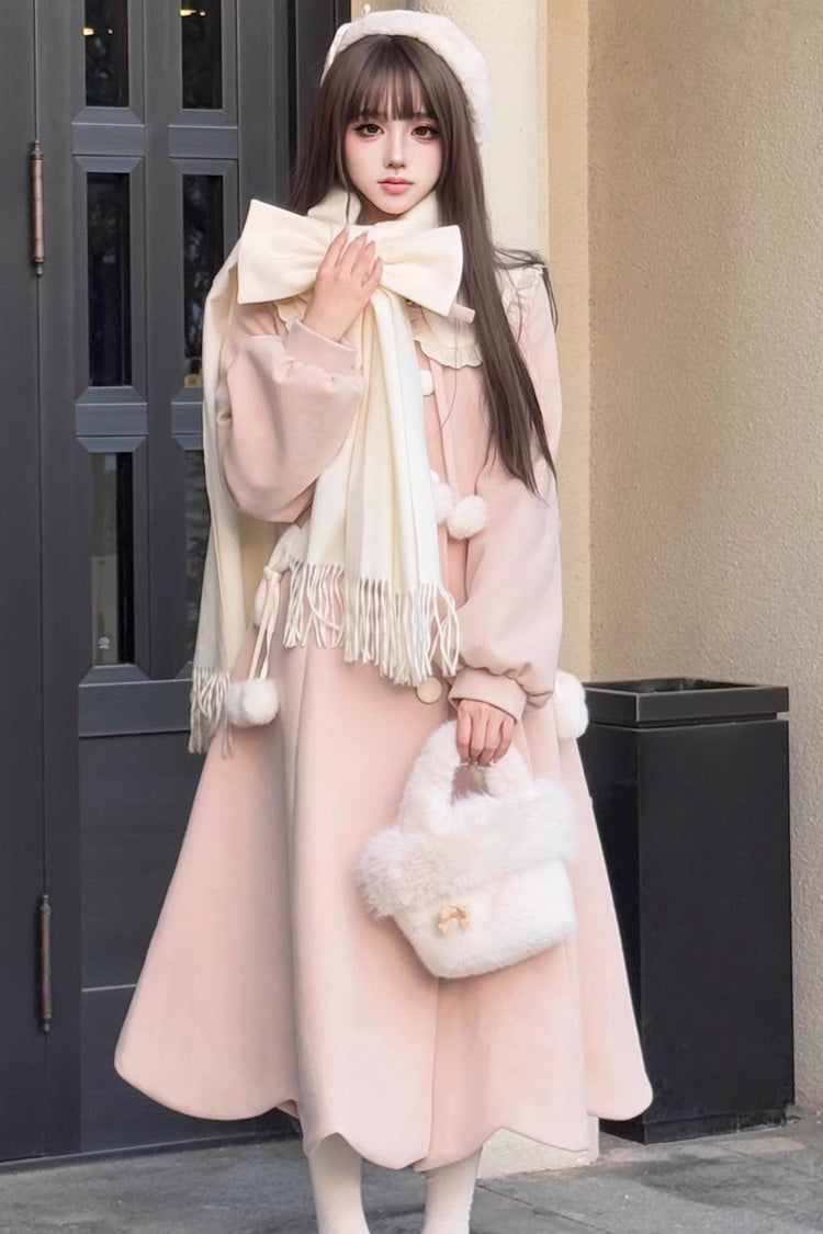 Sophisticated Long Sleeve Bow Lolita Overcoat