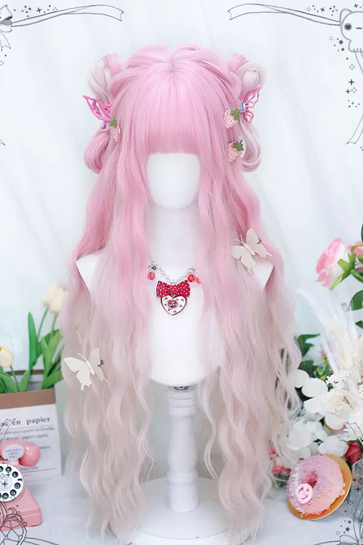 Rose Long Curly Gradient Lolita Wig