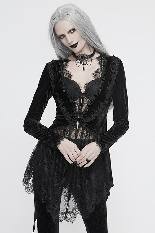 Knitted Mini Jacket Dress - Black