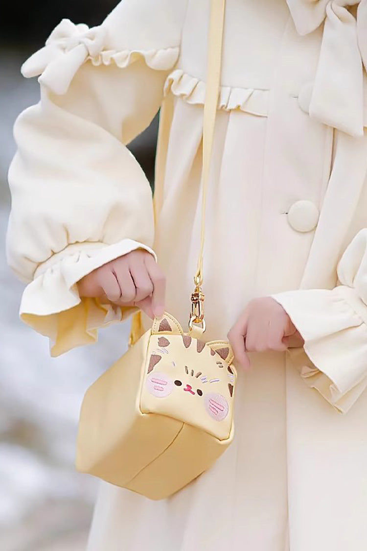 Adorable Toast Cat Themed Lolita Shoulder Bag in Three Hues