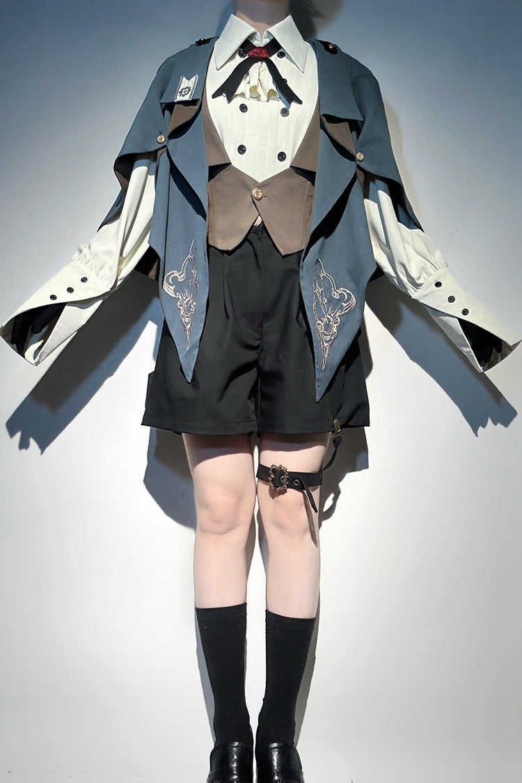 Ivory Long Sleeve Bow Prince Handsome Blouse