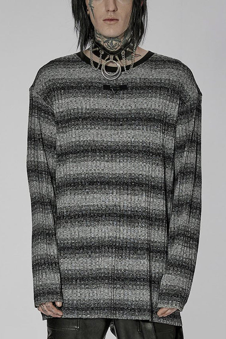 Men's Steampunk Sweater - Striped, Long Sleeve, 2 Colors