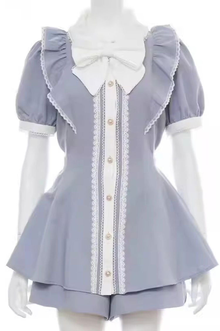 Jirai Kei Japanese Dress Set with Bowknot