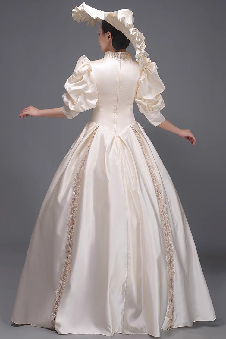 Champagne Vintage Princess Dress - Sweet Short Sleeved Victorian