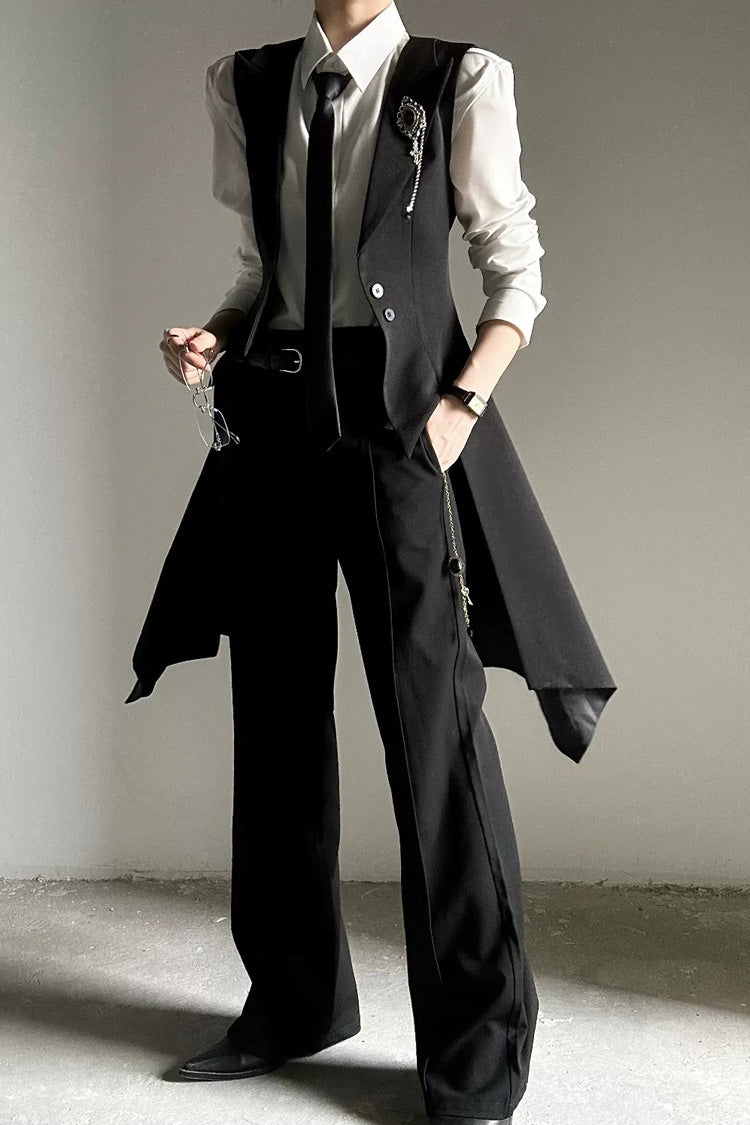 Asymmetrical Swallowtail Ouji Lolita Prince Sleeveless Gothic Vest