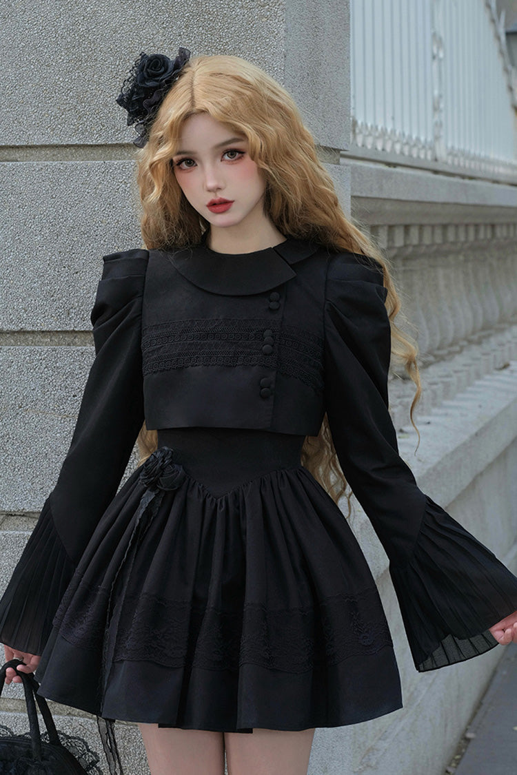 Classic Gothic Lolita JSK Dress with Night Traveler Motif