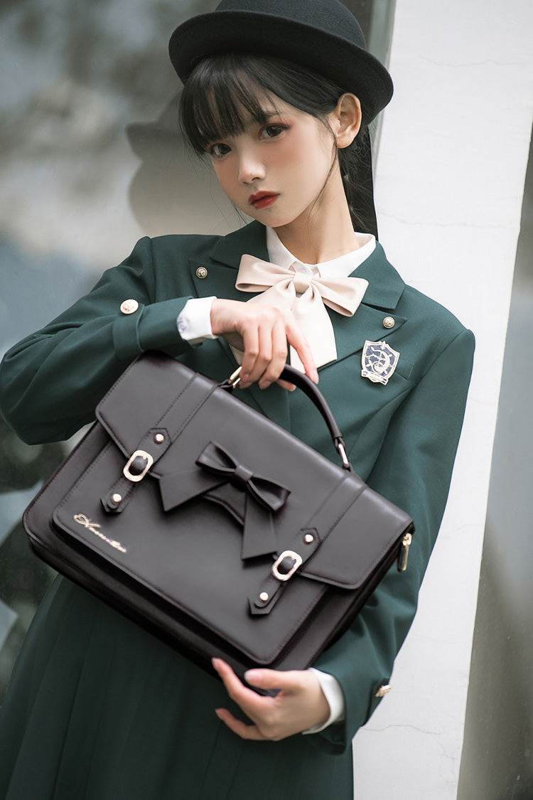 Green Artemis Collegiate Elegant Lolita Jumper Dress