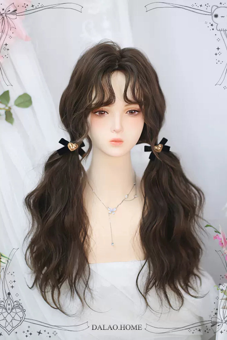 Fluffy Curly Wool Long Wig for Sweet Lolita - Two Shades
