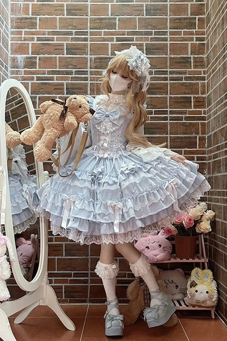 Princess Ballet JSK Dress - Multi-Layer Bow Lace