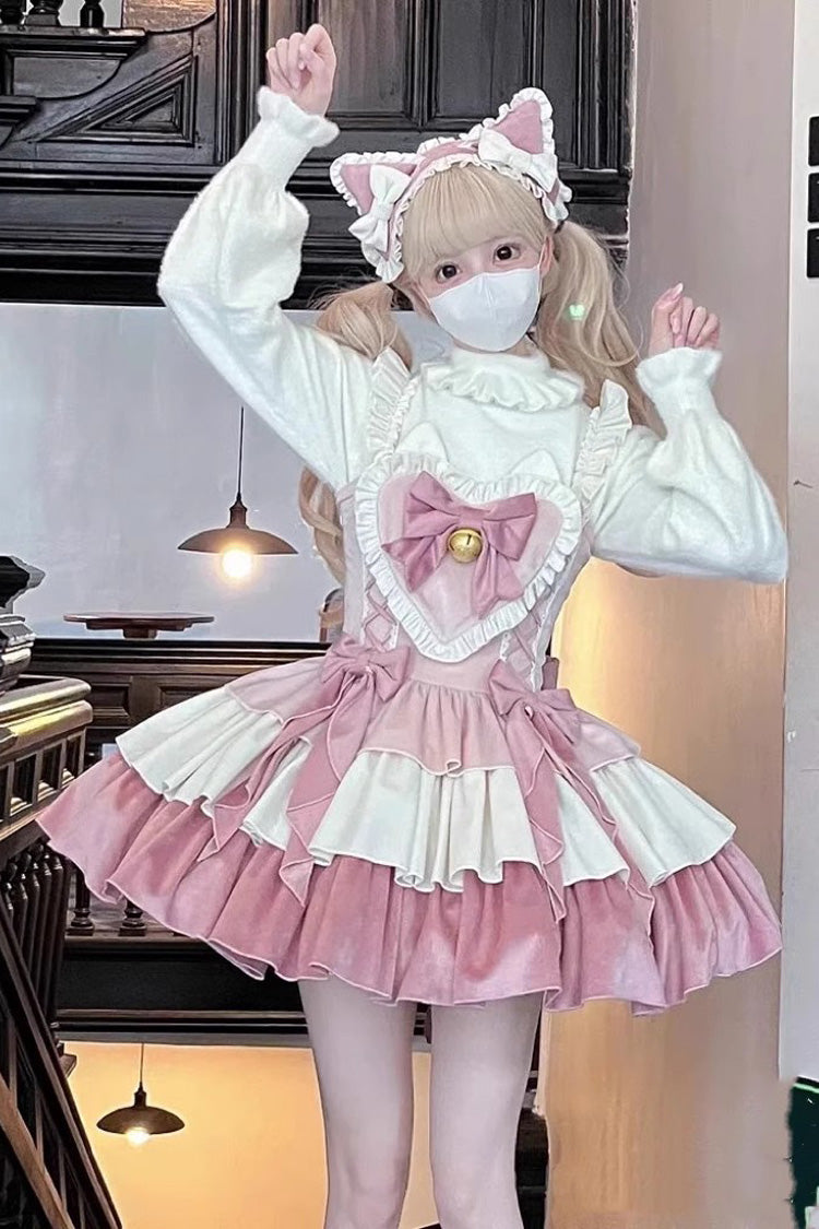 Blush Gradient Ruffle Bow Princess Lolita Dress