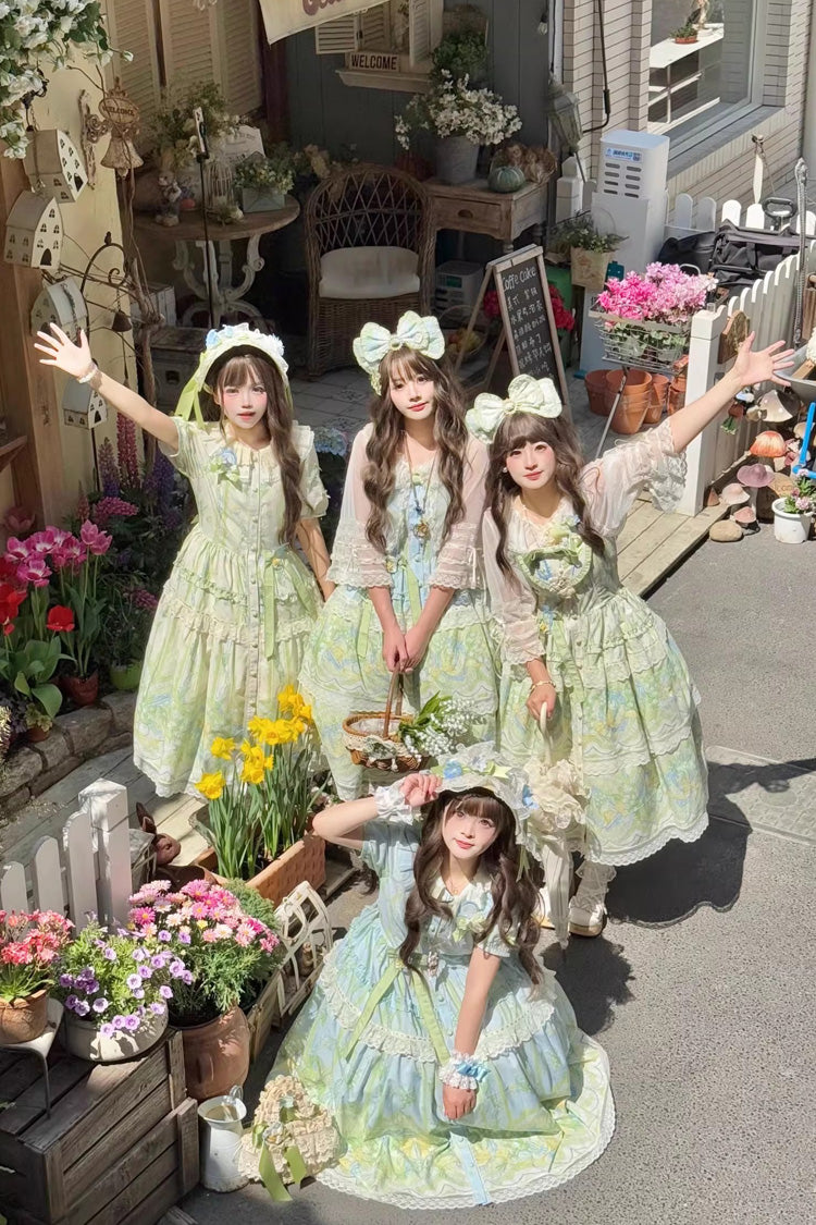 Sleeveless Lace JSK with Tea Collar - Plus Size Lolita