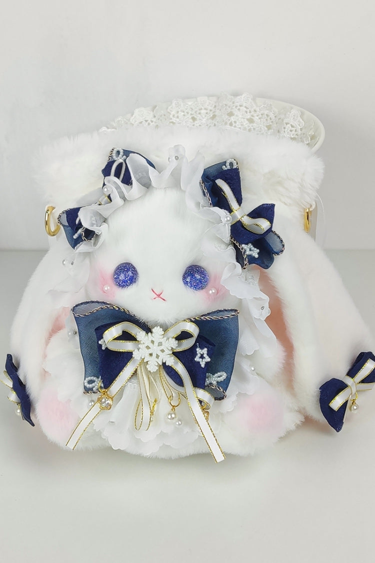 Sweet Lolita Bunny Bucket Bag with Drawstring and Bow, 10 Shades