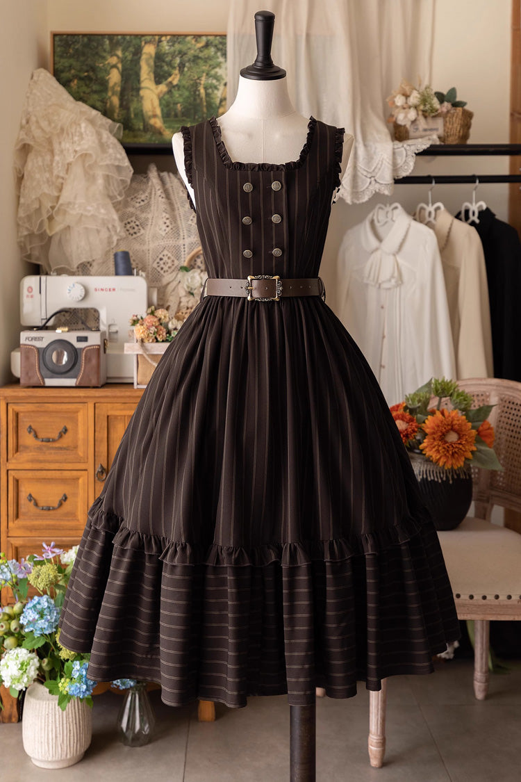 Small Estate Vintage Elegant Lolita Dress with Ruffle Details