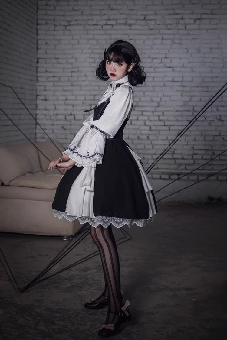 Black Stockholm Lover Gothic Plus Size Jsk Dress