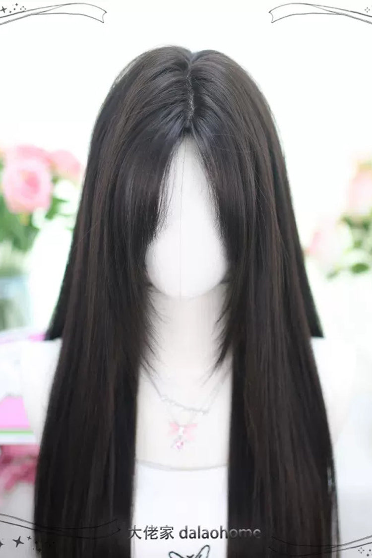 Classic Lolita Long Straight Wig in Natural Black