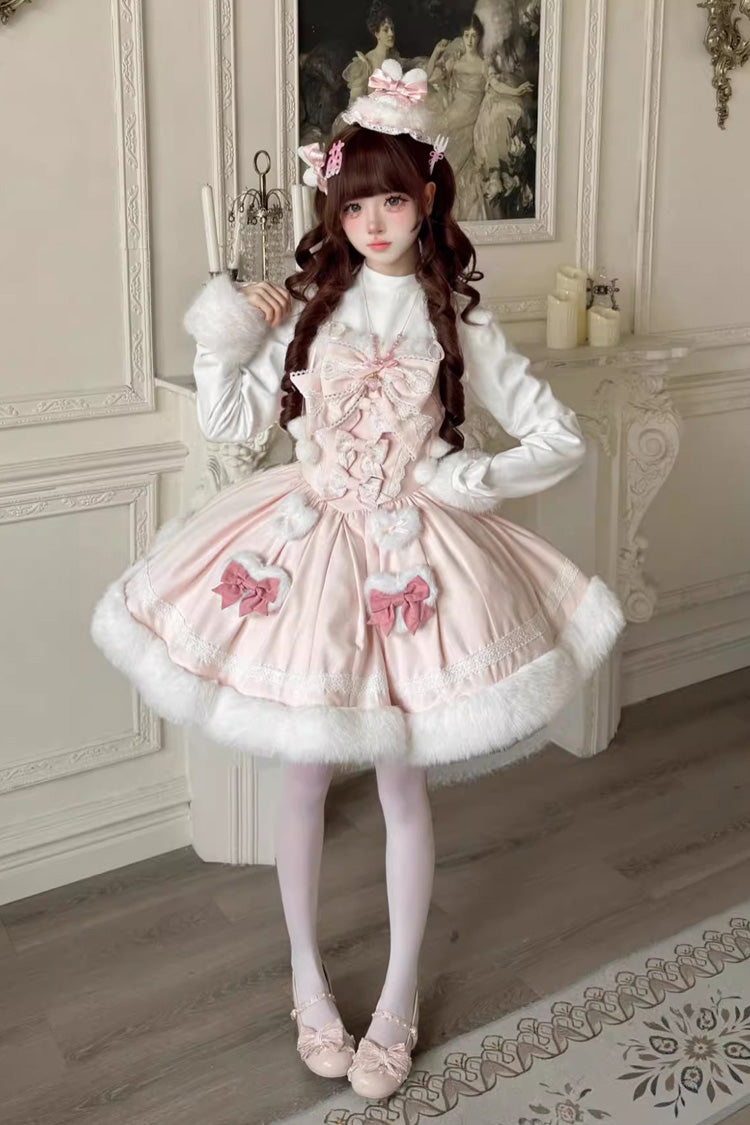Furry Bow Sweet Lolita Dress
