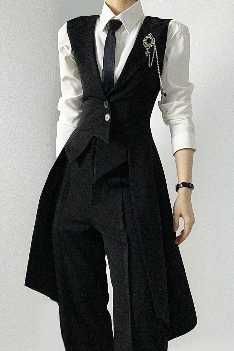 Asymmetrical Swallowtail Ouji Lolita Prince Sleeveless Gothic Vest