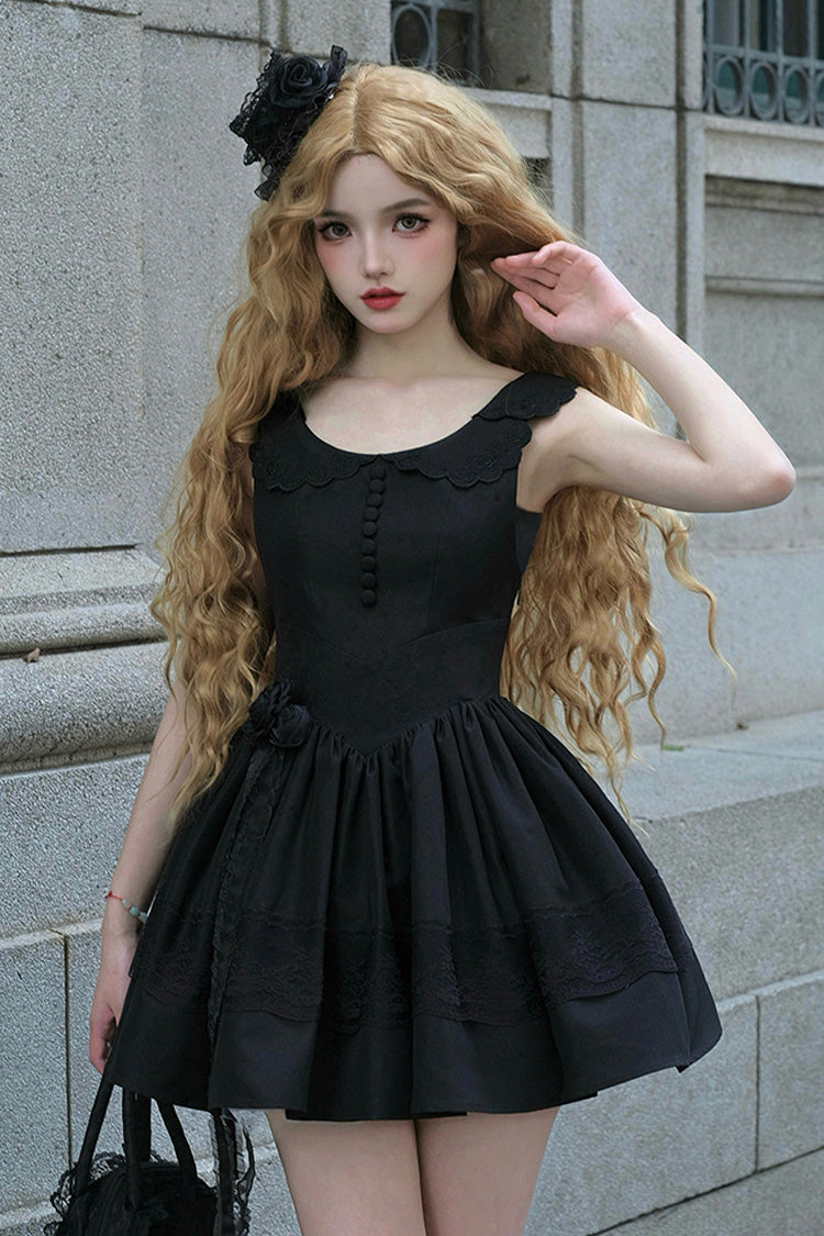 Classic Gothic Lolita JSK Dress with Night Traveler Motif