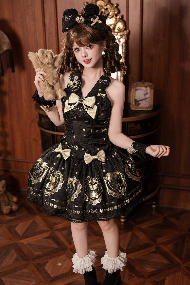 Classic Lolita Dress with Bow and Lace