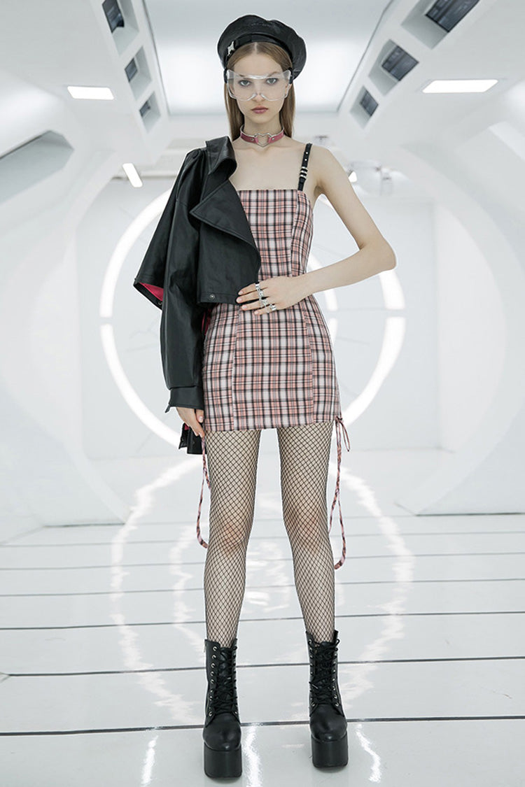 Cute High Waist Steam Punk Strap Dress