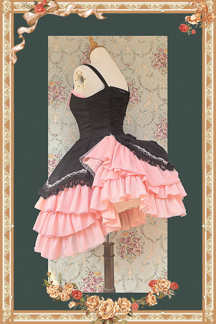 Pearl Box Slim Sweet Elegant Lolita JSK with Triple-Layered Bowknot