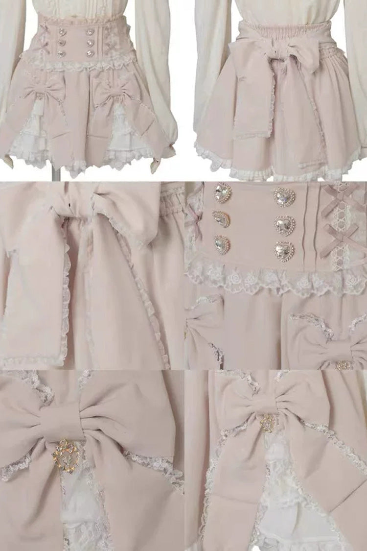 Gothic Plaid Ruffled Bow Jirai Lolita Skirt in Three Variants