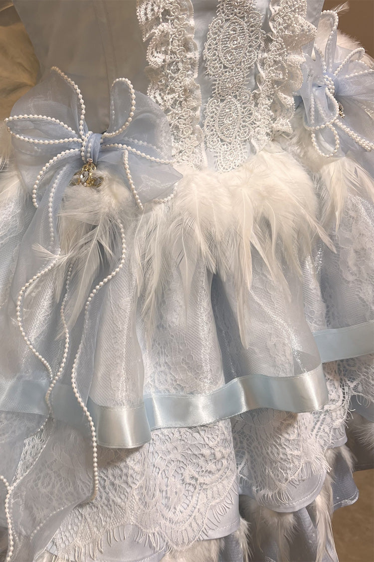 Wings Arrival Multilayer Ruffle Ballet Sweet Elegant Lolita Jumper Dress 3 Colors