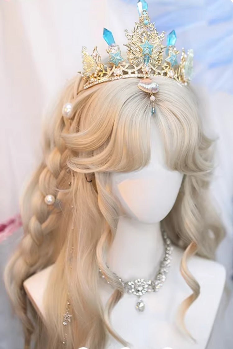 Elegant Center-Parted Soft Wave Sweet Lolita Wig, Two Shades