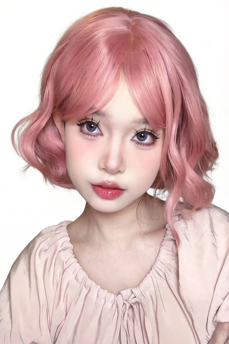 Soft Blush Natural Voluminous Short Ringlet Lolita Hairpiece