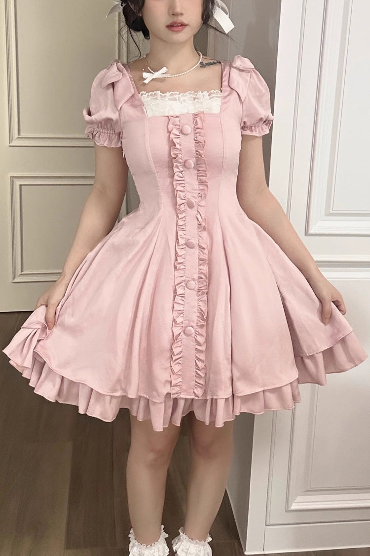 Annie's Gift Short Bowknot Mini Dress Plus