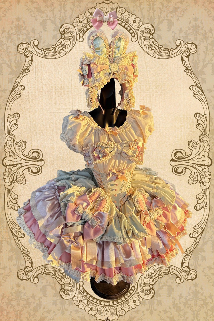 Ribbon Dance Sweet Princess Lolita Dress with Multi-Layered Ruffles
