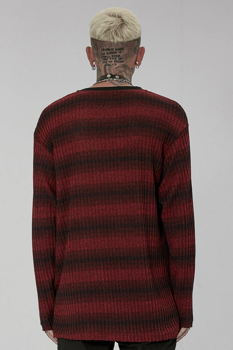Men's Steampunk Sweater - Striped, Long Sleeve, 2 Colors