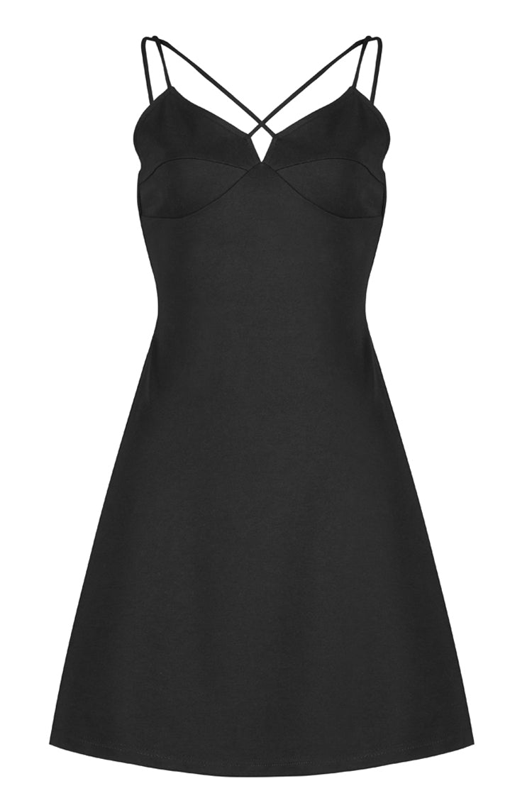 Two-Piece Fitted Strap A-Line Slip Punk Dress