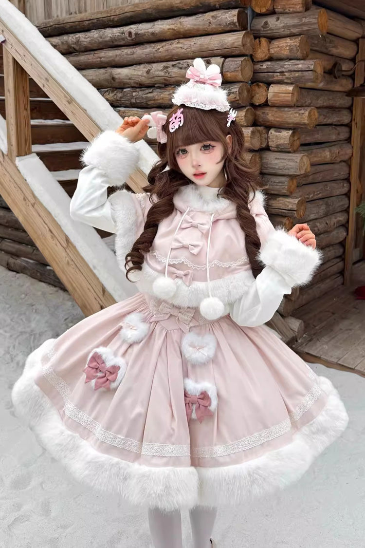 Furry Bow Sweet Lolita Dress