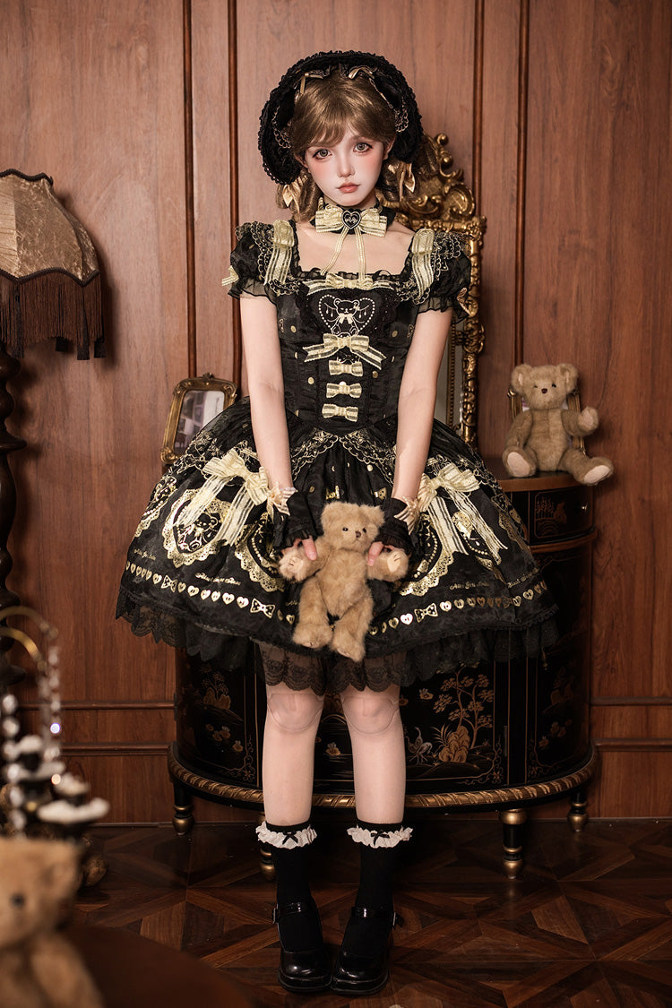 Classic Lolita Dress with Bow and Lace