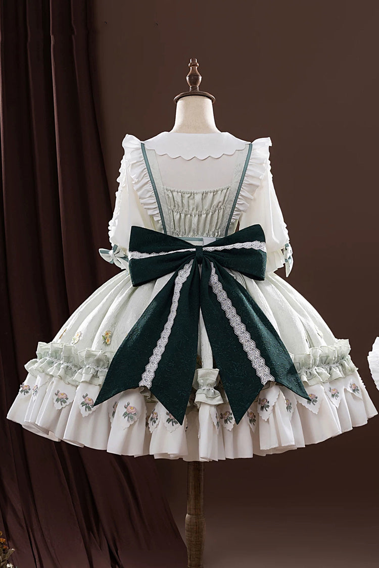 Green Gardener Cosplay Lace-Up Ruffled Set
