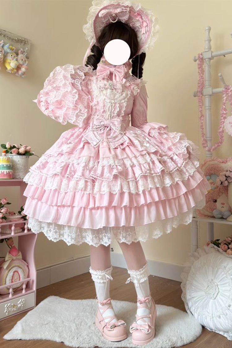 Gorgeous Multi-Layer JSK Dress with Bow in 4 Colors