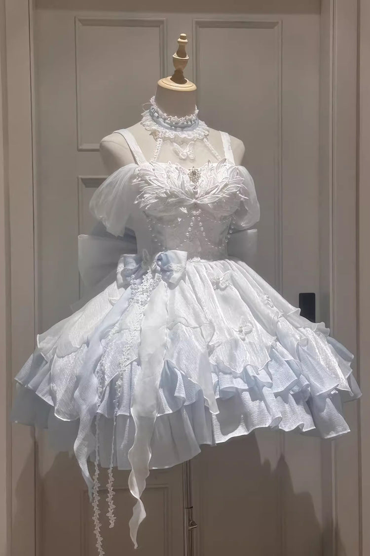 Layered Ruffle Bow Gothic Princess Lolita JSK