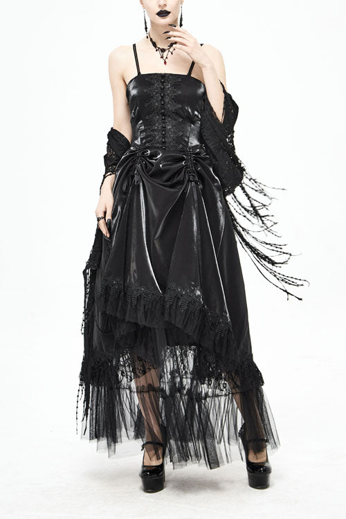 Gothic Layered Tube Dress for Women