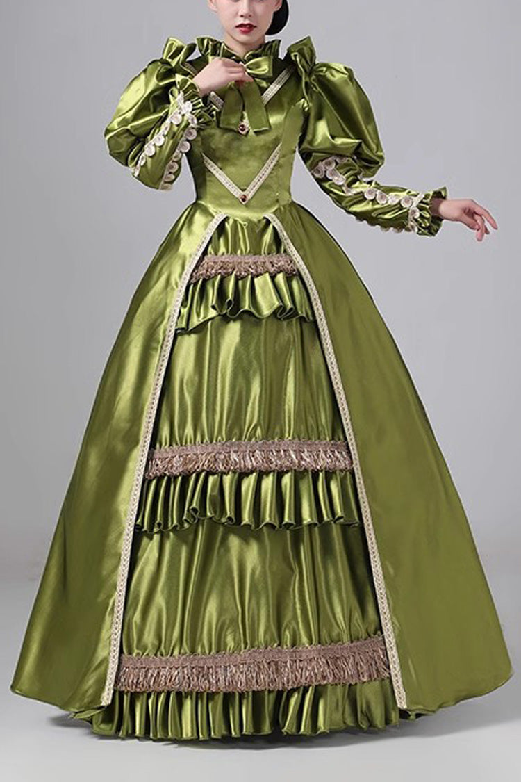 Ruffled Cardigan Classic Victorian Gown - Princess Vintage