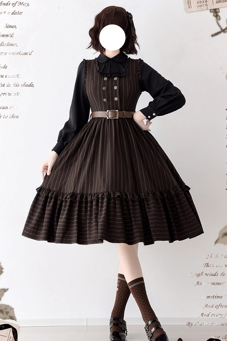Small Estate Vintage Elegant Lolita Dress with Ruffle Details