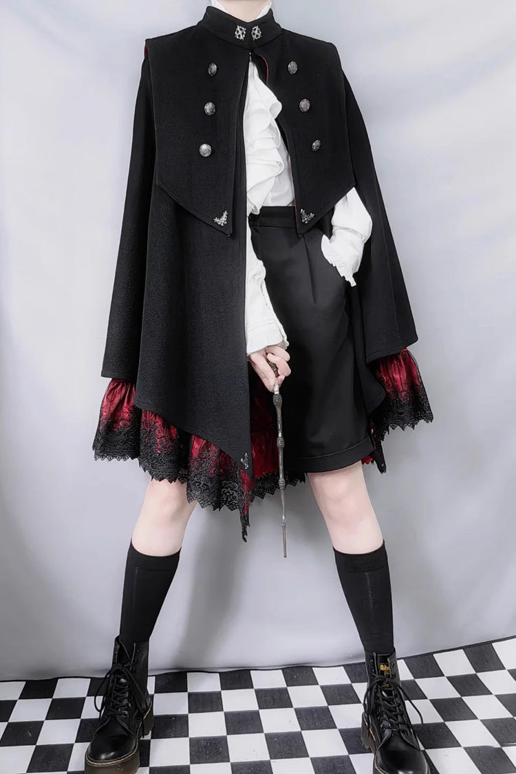 Gothic Prince Double-Breasted Ouji Cloak Coat, 3 Colorways