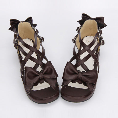Ribbon Cute Mid-Heel Girly Lolita Sandals