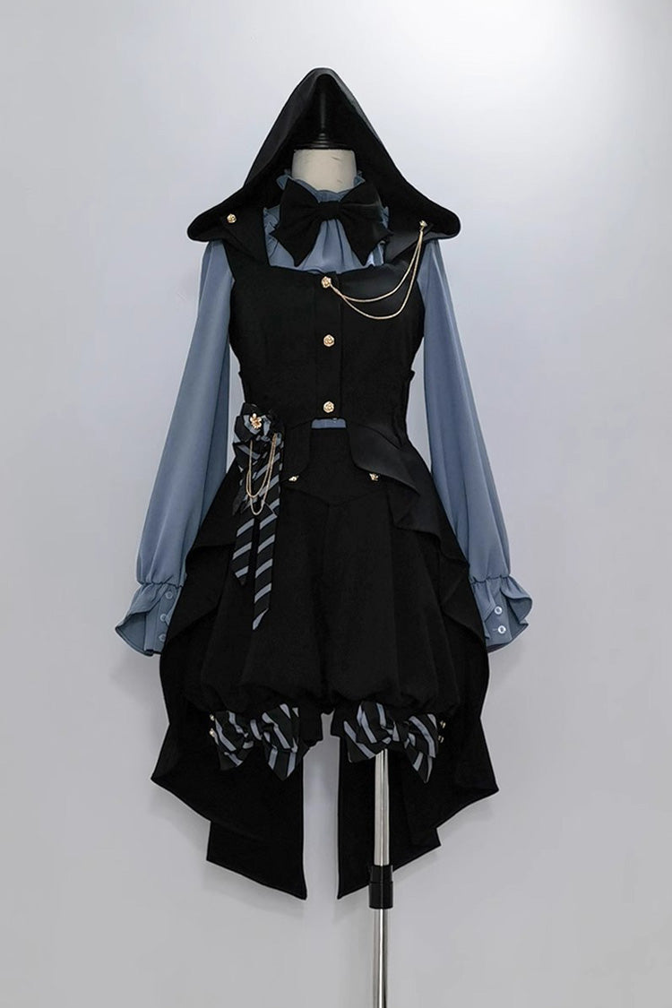 Hooded Ouji Gothic Lolita Vest with Narrative Maxim